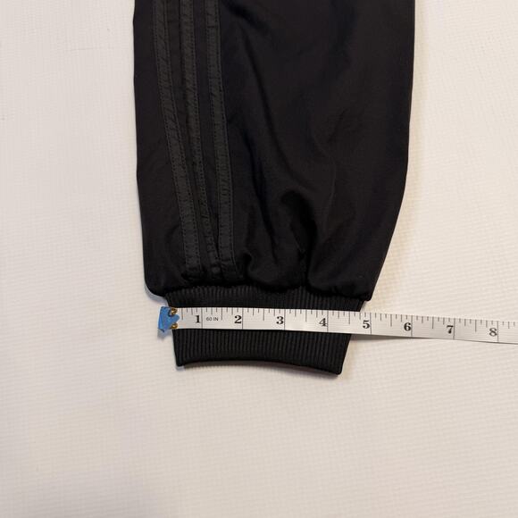 Adidas Pants Womens 8 Black Track Joggers Belted Stripes Crown Logo Missy Elliot - Picture 5 of 11